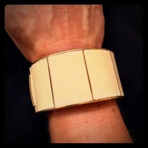 Banana Republic Ivory Colored Enamel Bracelet